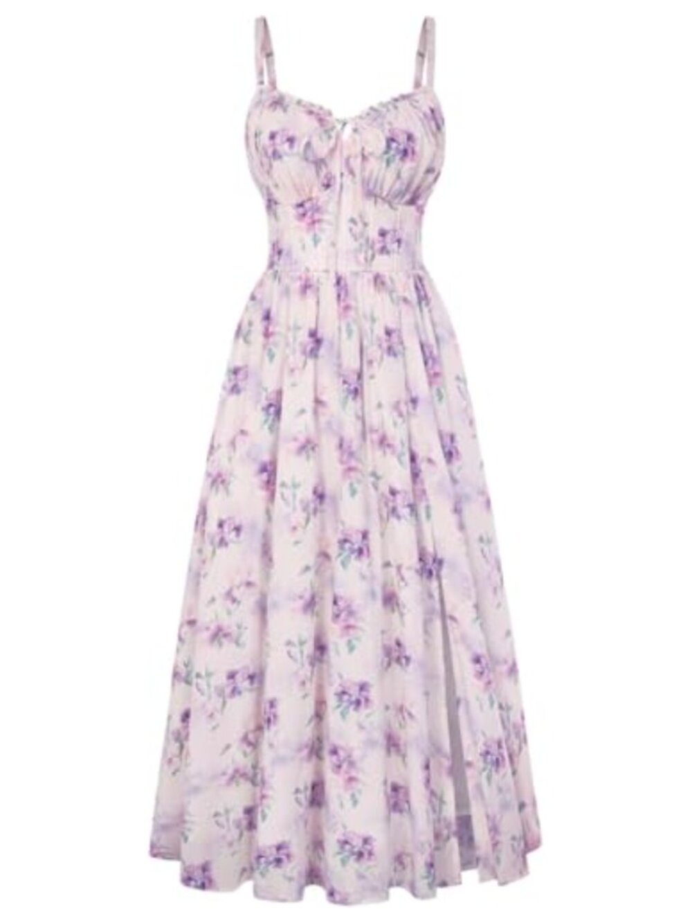 Floral Corset Sundress with Spaghetti Straps for Summer